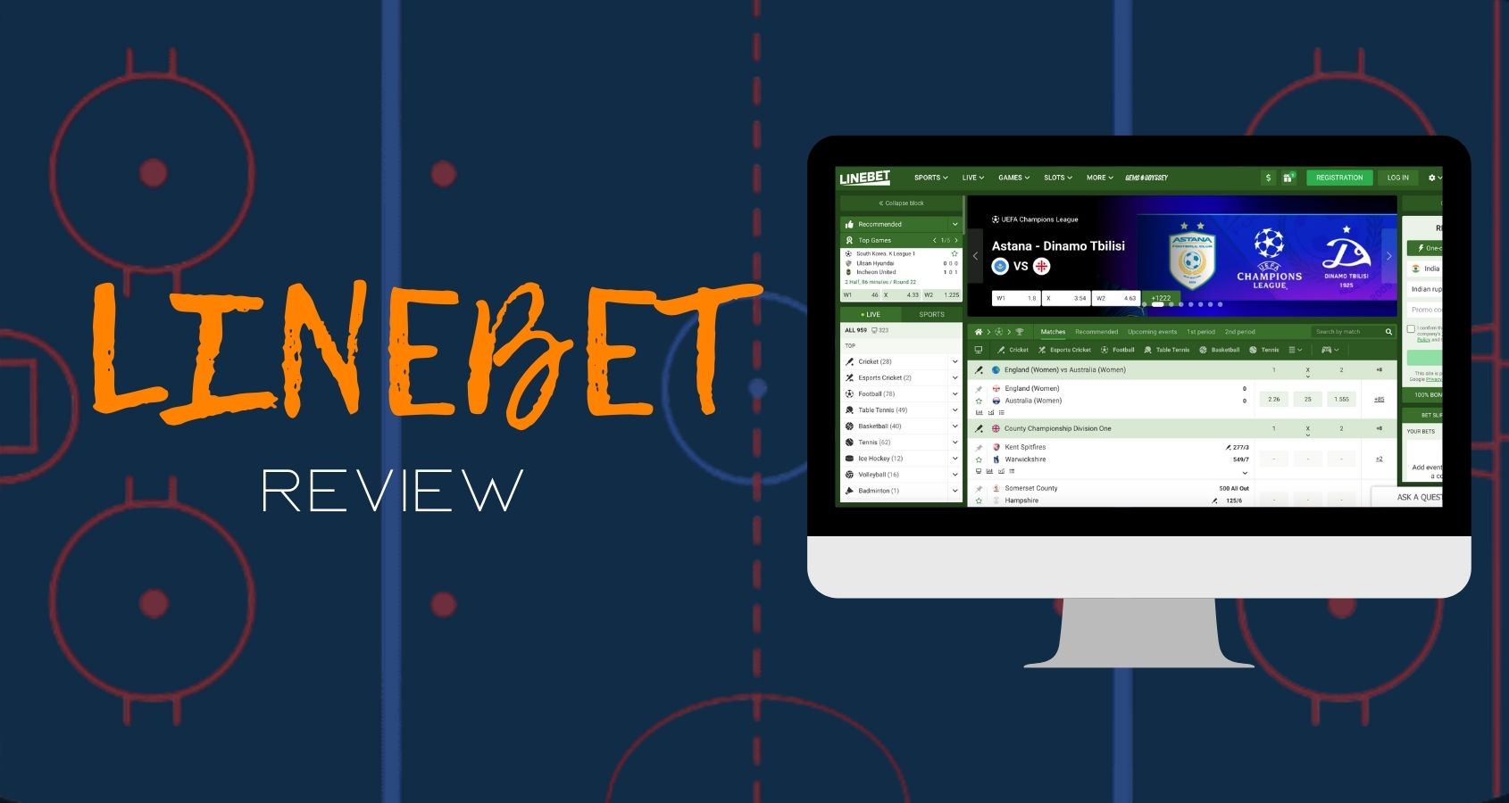 Linebet online sports betting options overview